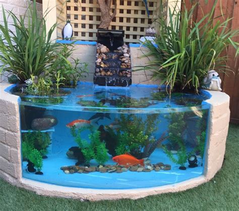 outdoor fish pond ideas|20+ Creative Outdoor Fish Tank Ideas to Try Now .